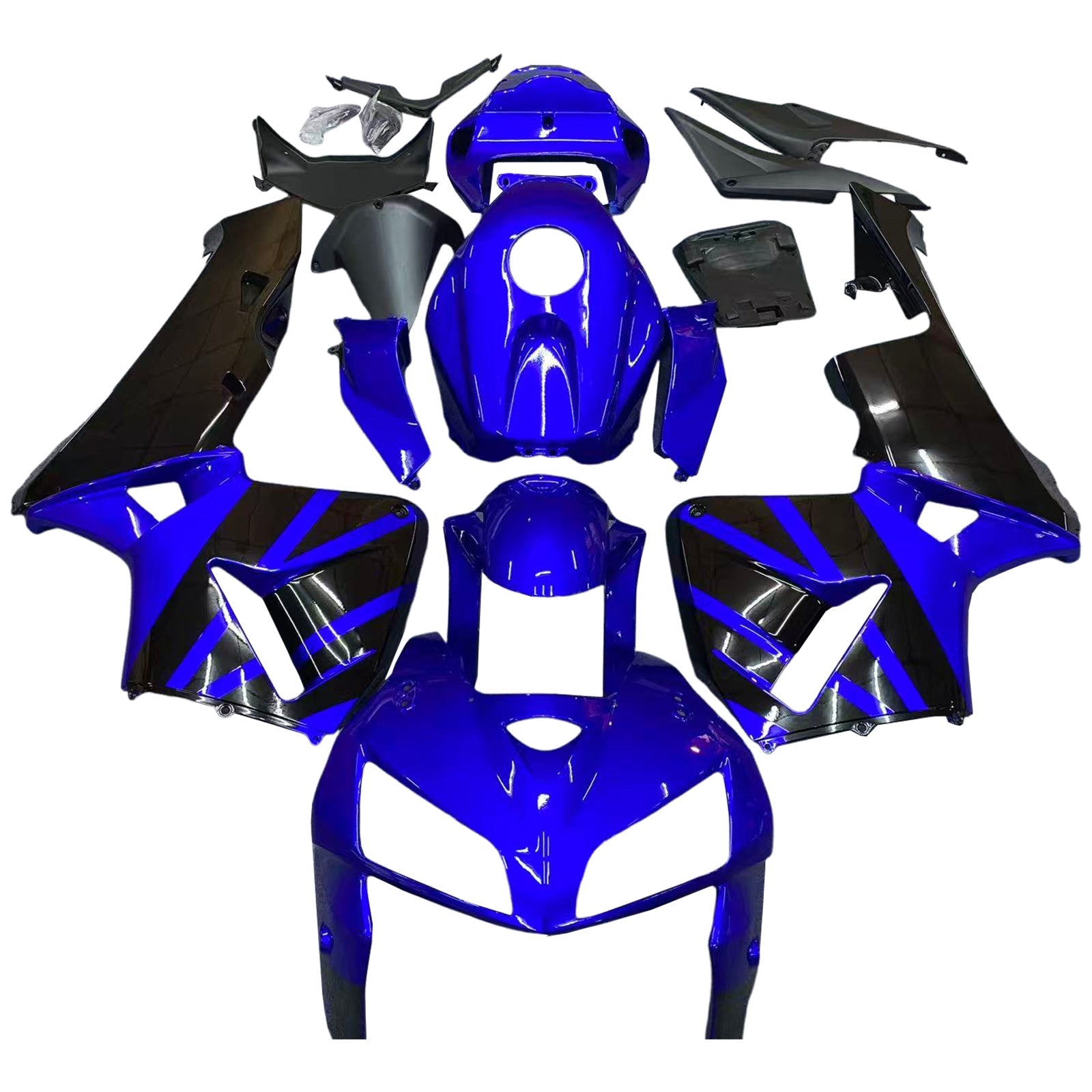 2005-2006 Honda CBR600RR Fairing Blue Black Kit