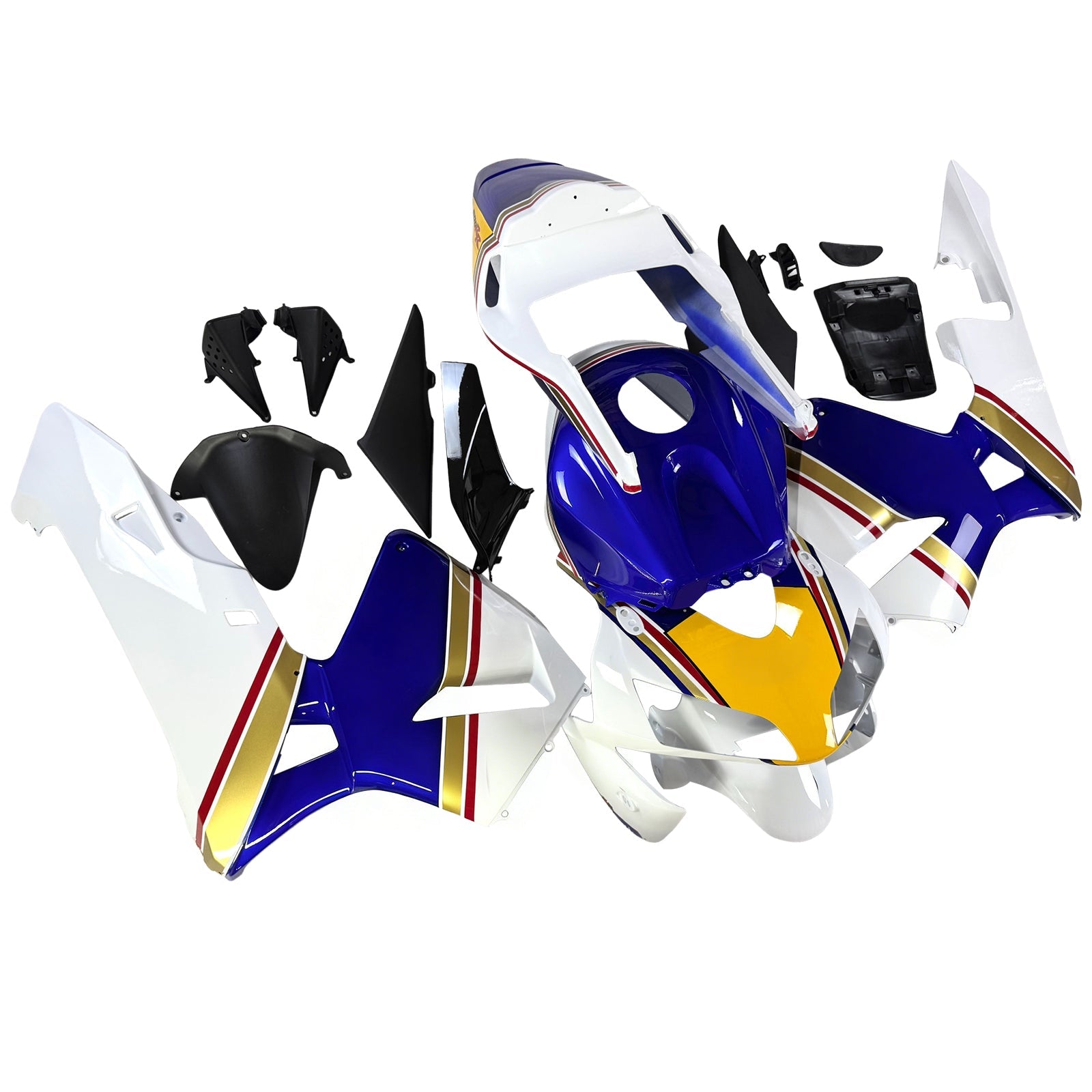 2003-2004 CBR600RR Bodywork Fairing Blue ABS Injection Molded Plastics Set Generic