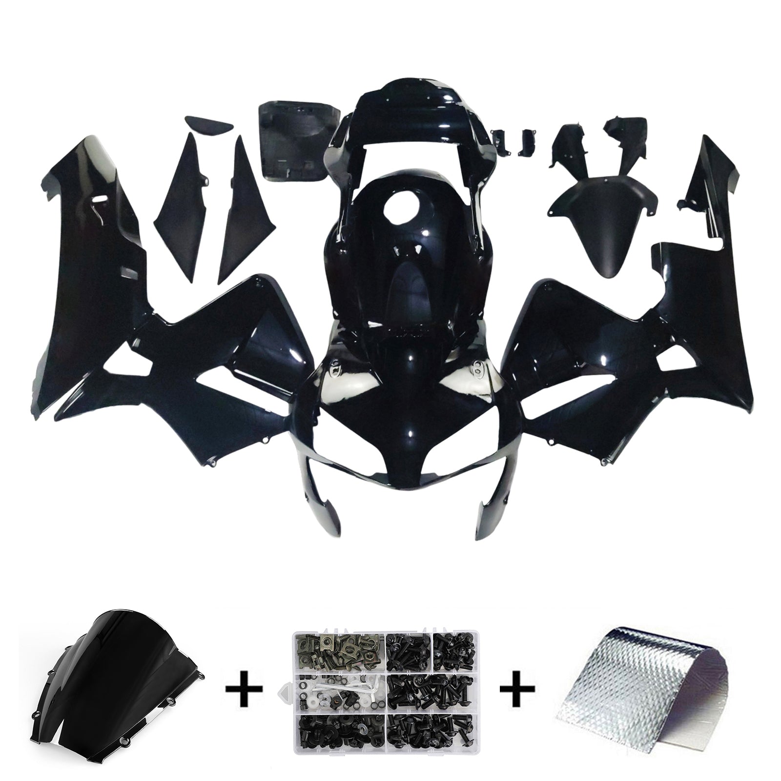 2003-2004 Honda CBR600 Fairing Black Kit
