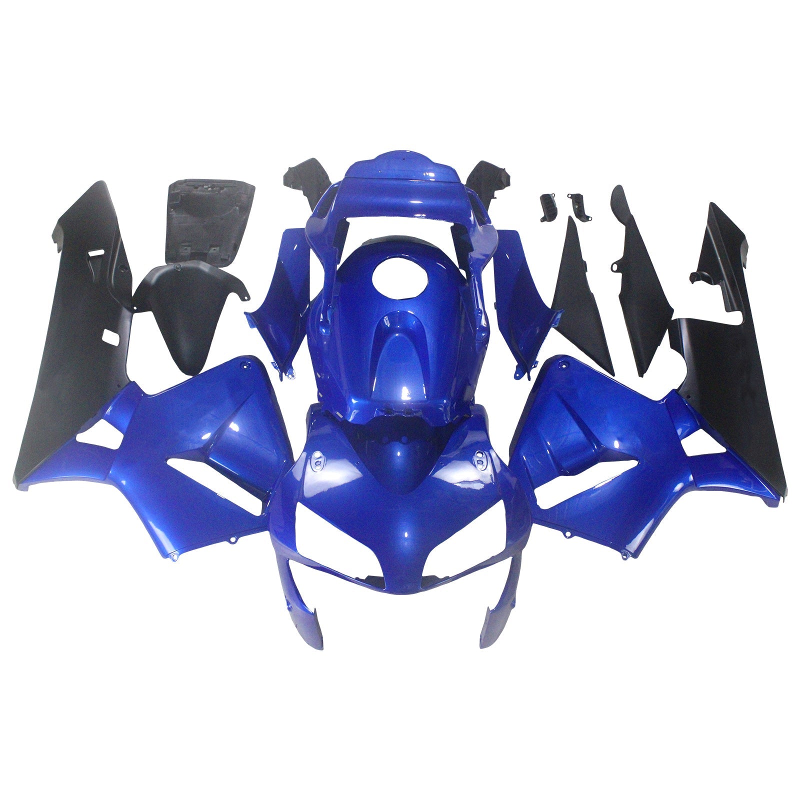 2003-2004 Honda CBR 600 RR Blue & Black CBR Racing Fairings Generic