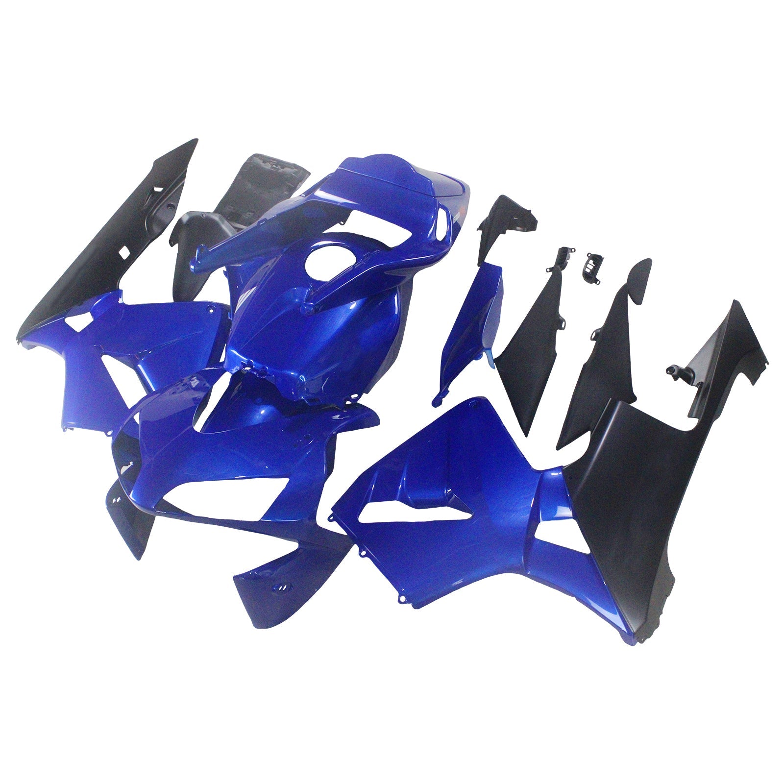 2003-2004 Honda CBR 600 RR Blue & Black CBR Racing Fairings Generic