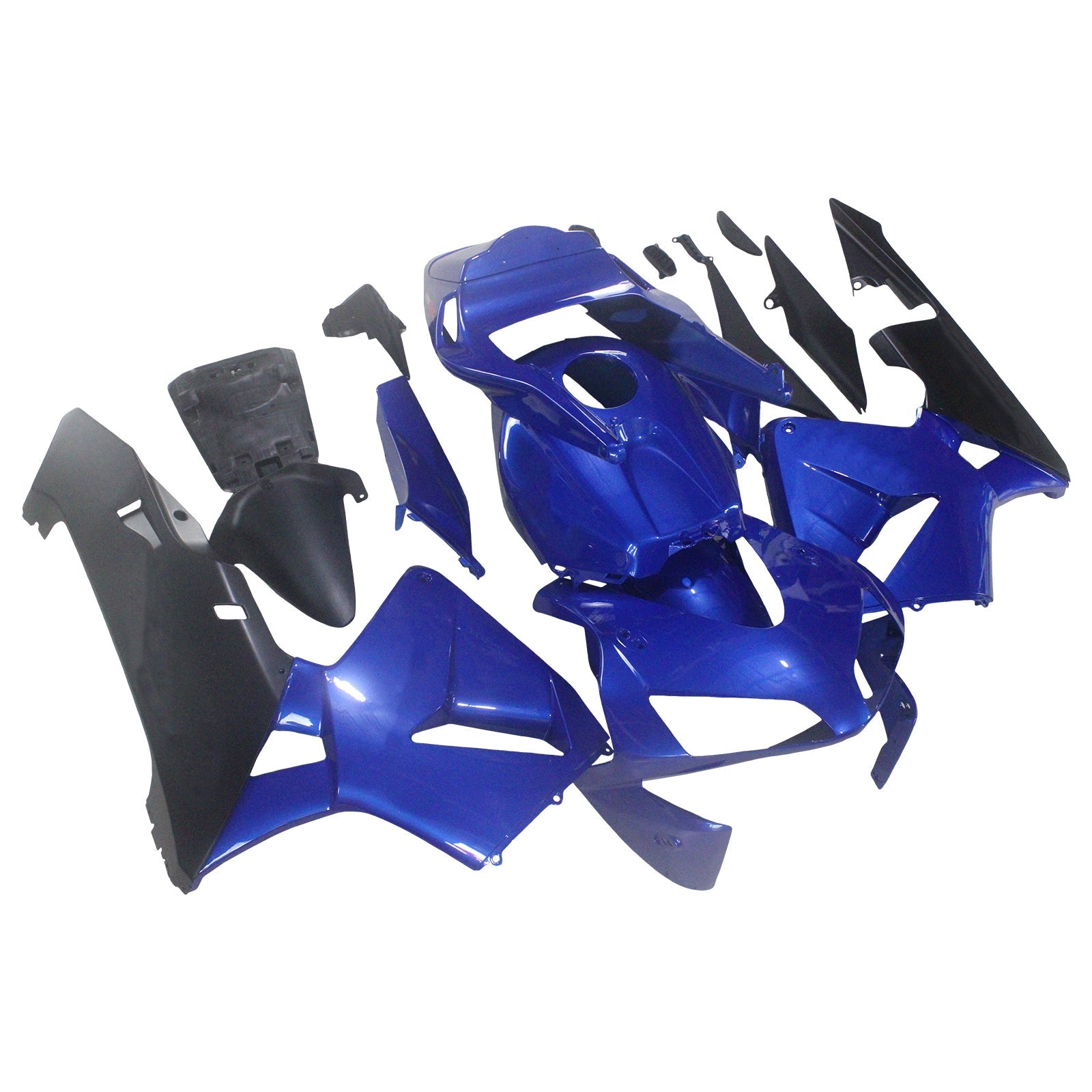 2003-2004 Honda CBR 600 RR Blue & Black CBR Racing Fairings Generic