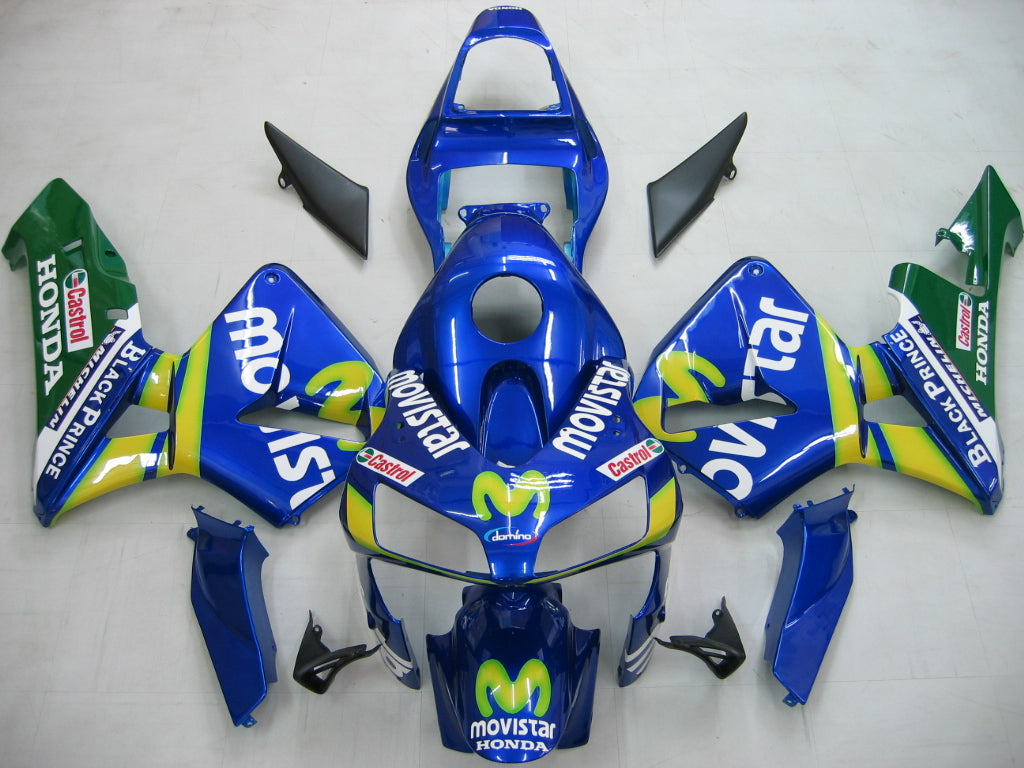 2003-2004 CBR600RR Bodywork Fairing Blue ABS Injection Molded Plastics Set Generic