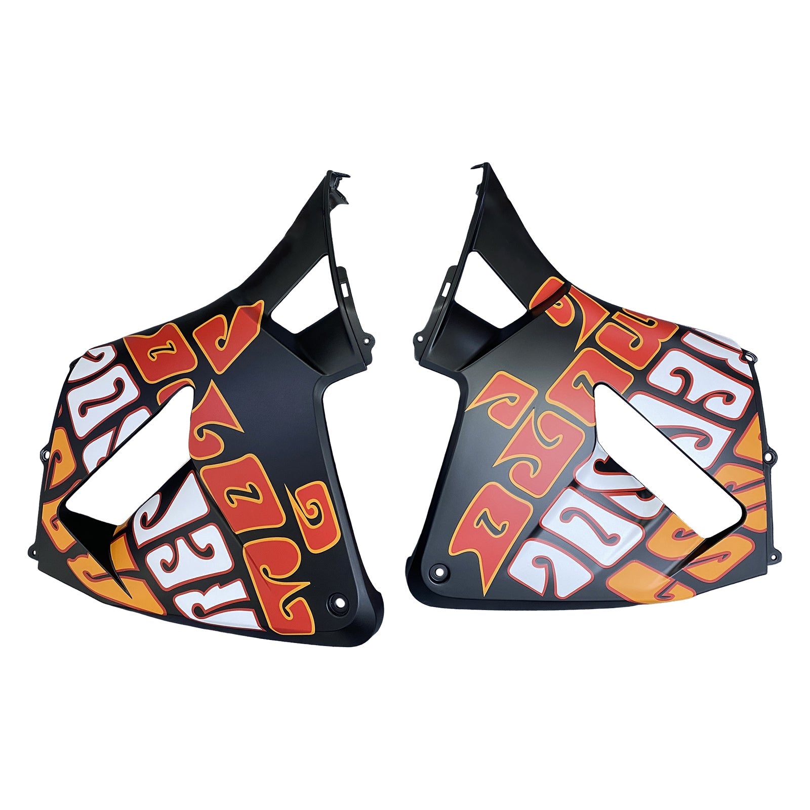 2003-2004 Honda CBR 600 RR Black Matte Valentino Rossi Moto Racing Fairings Generic