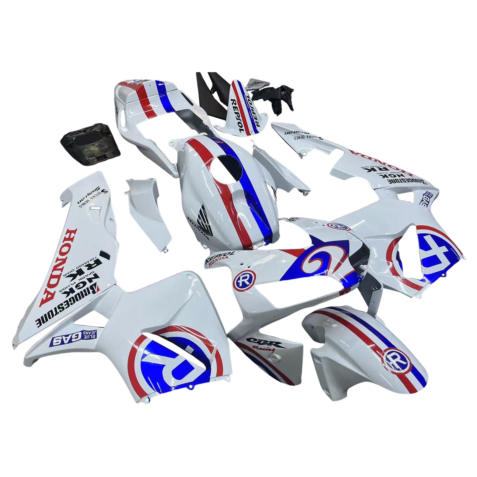 Fairings 2003-2004 Honda CBR 600 RR No.2 White Repsol Racing Generic