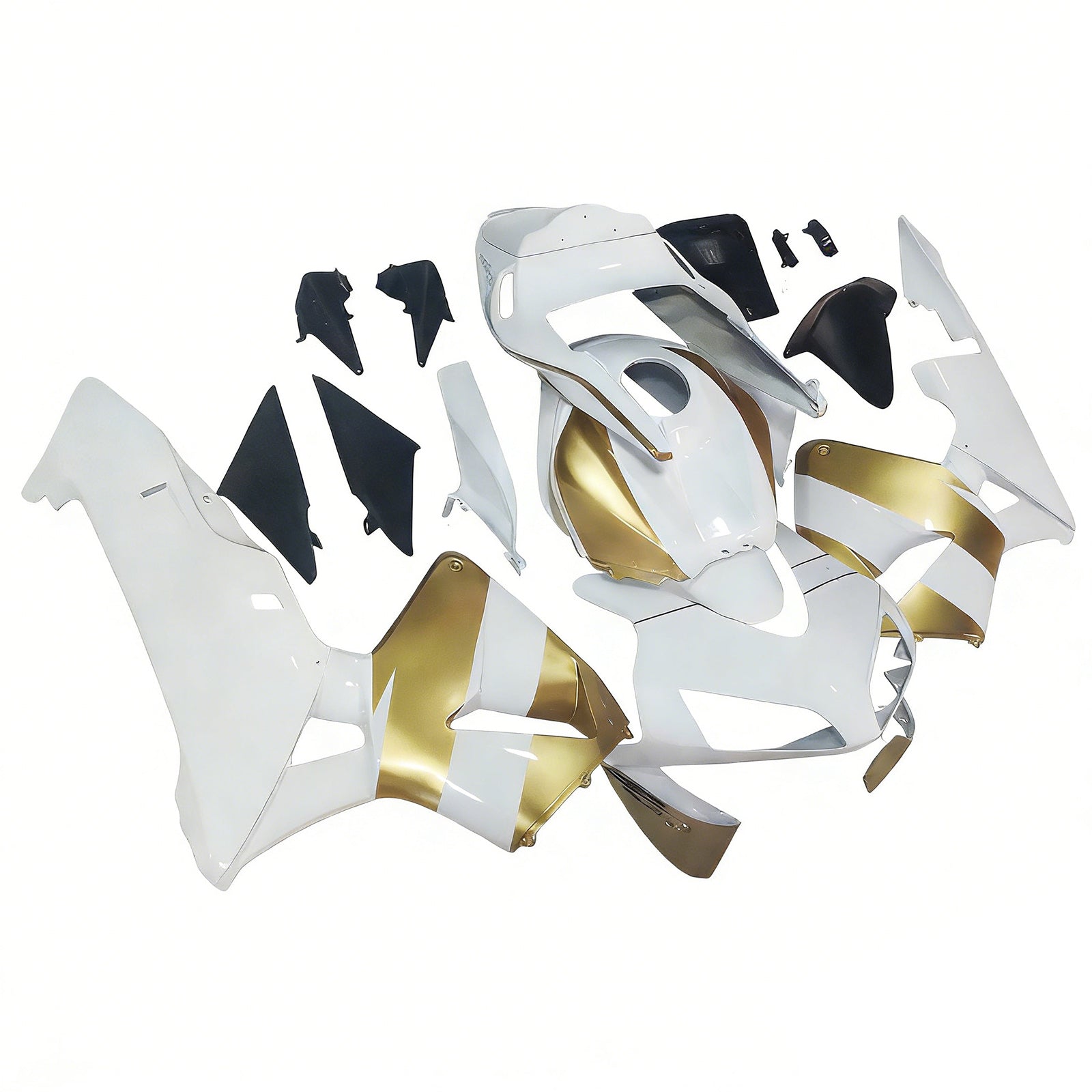 2003-2004 Honda CBR600 Fairing White&Gold Kit