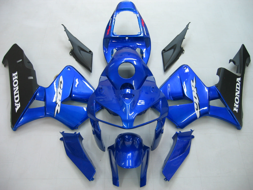 2005-2006 CBR600RR Bodywork Fairing Blue ABS Injection Molded Plastics Set Generic