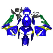 2005-2006 Honda CBR 600 RR Blue & Green Movistar Racing Fairings Generic