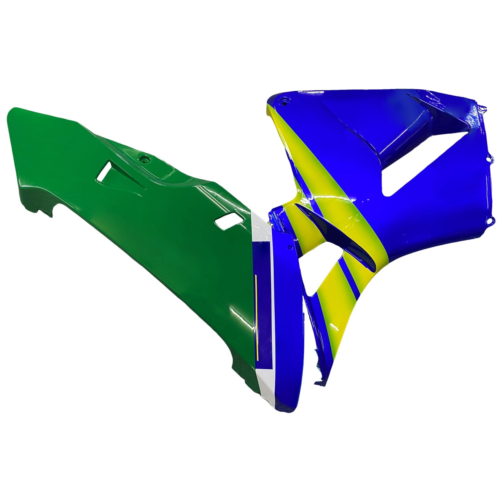 2005-2006 Honda CBR 600 RR Blue & Green Movistar Racing Fairings Generic