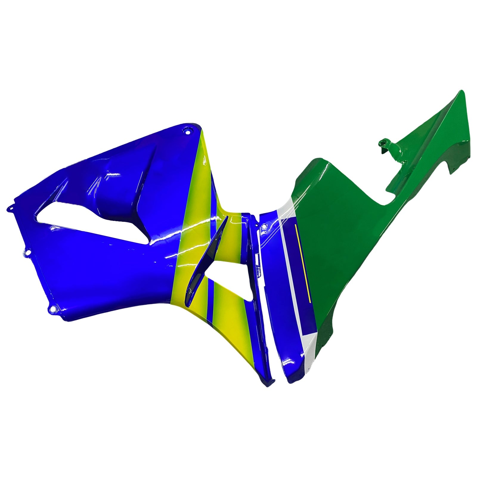 2005-2006 Honda CBR 600 RR Blue & Green Movistar Racing Fairings Generic