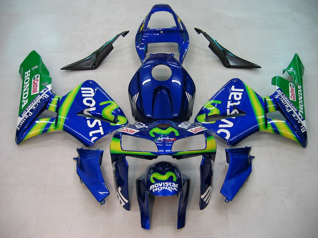 2005-2006 CBR600RR Bodywork Fairing Blue ABS Injection Molded Plastics Set Generic