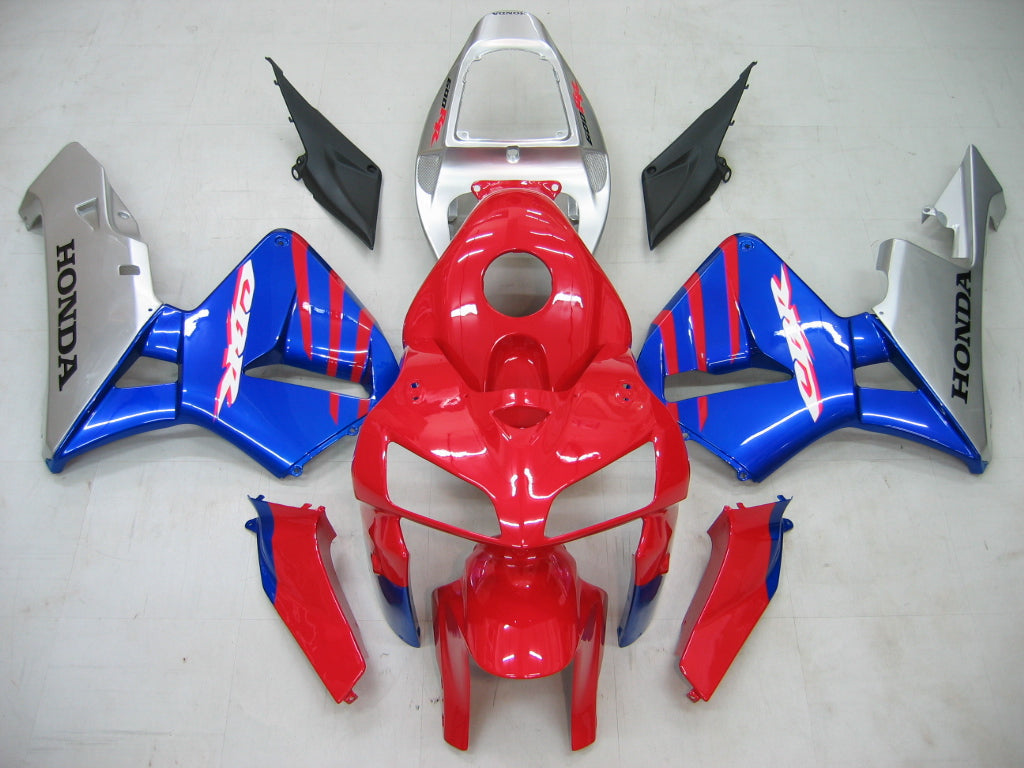 2005-2006 CBR600RR Bodywork Fairing Red ABS Injection Molded Plastics Set Generic