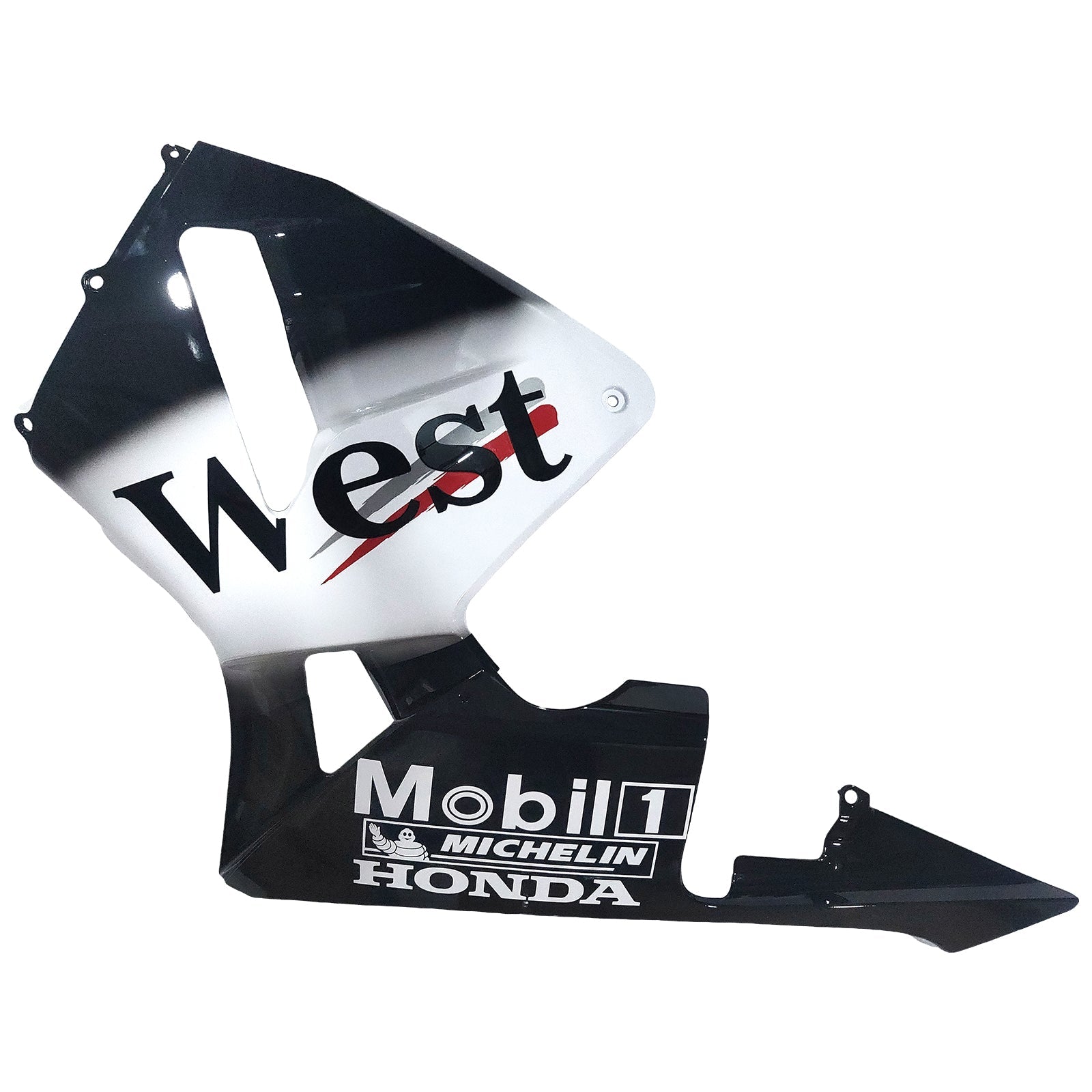 2005-2006 Honda CBR 600 RR Black West Racing Fairings Generic