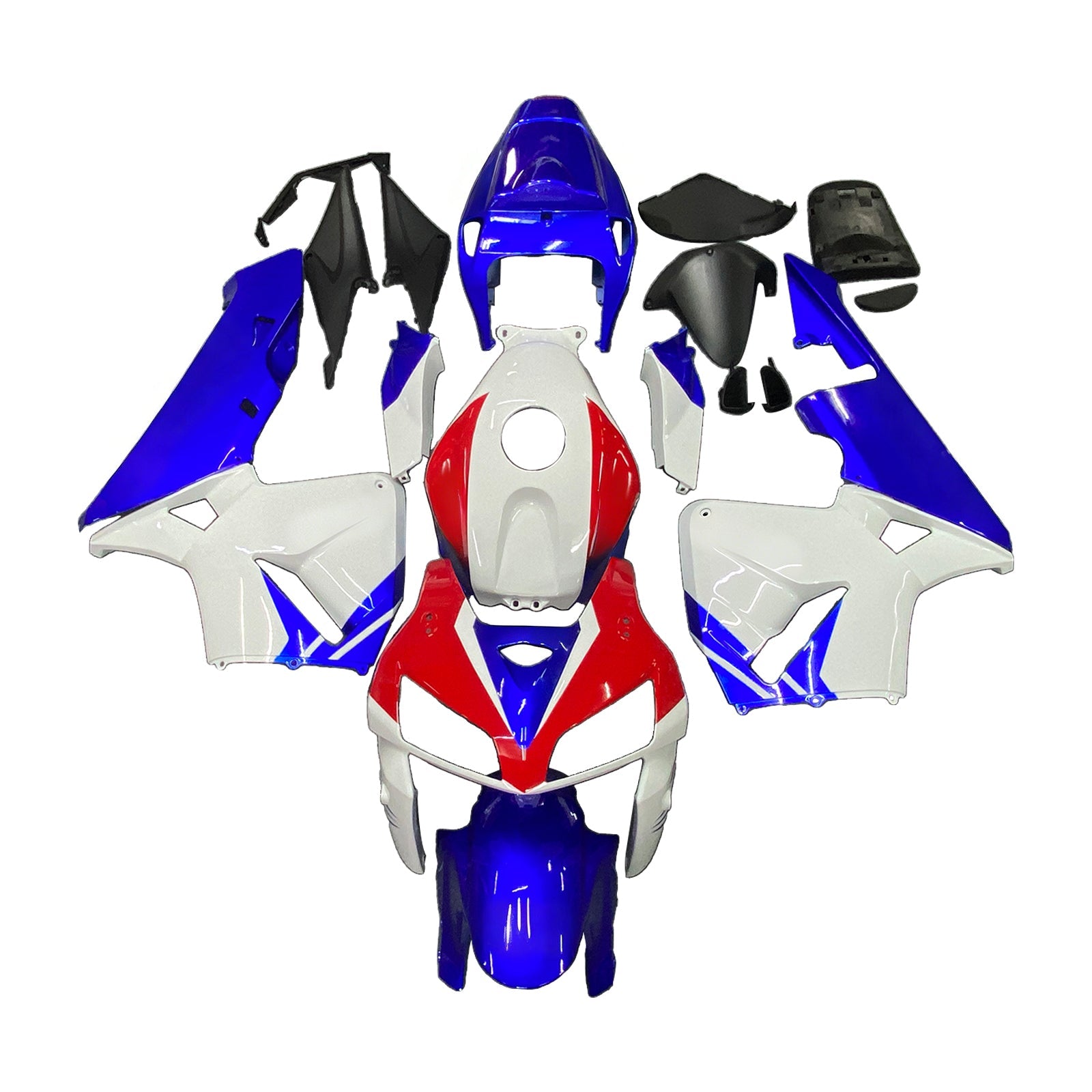 2005-2006 Honda CBR600 Fairing White&Blue Kit