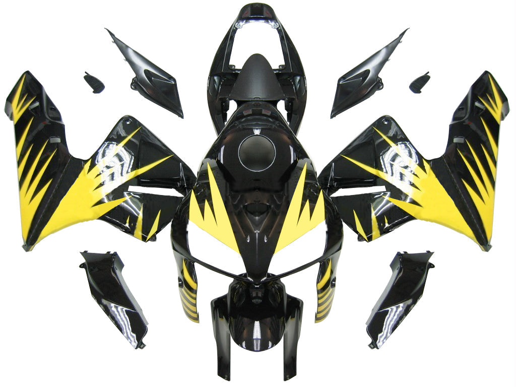 2005-2006 CBR600RR Bodywork Fairing Black & Other color ABS Injection Molded Plastics Set Generic