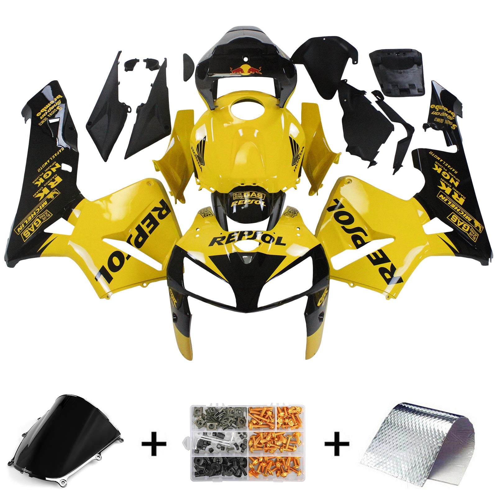2005-2006 Honda CBR600RR F5 Fairing Kit Bodywork Plastic ABS