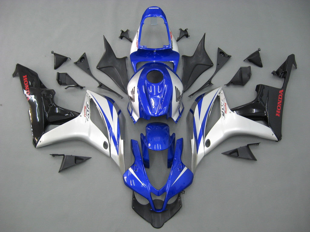 2007-2008 CBR600RR Bodywork Fairing Blue ABS Injection Molded Plastics Set Generic