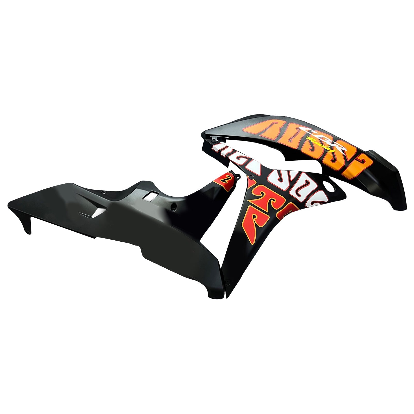 2007-2008 Honda CBR 600 RR Black Valentino Rossi Racing Fairings Generic