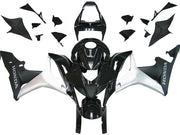 2007-2008 CBR600RR Bodywork Fairing Black ABS Injection Molded Plastics Set Generic