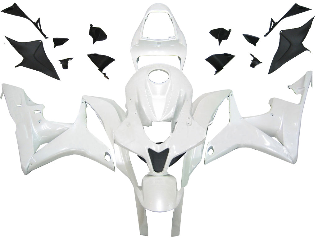2007-2008 Honda CBR600 Fairing White Kit