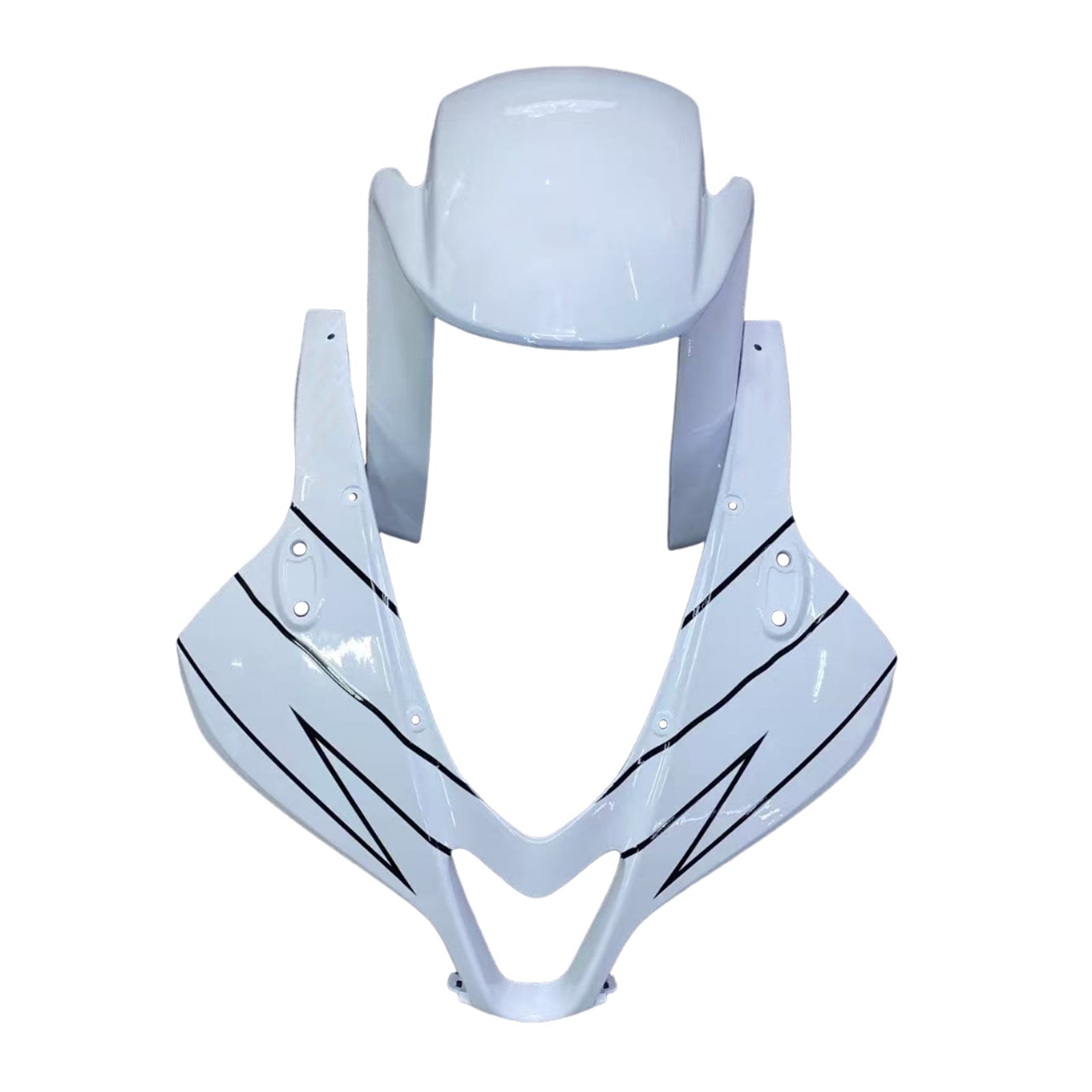 2007-2008 Honda CBR 600 RR Silver & White Repsol Racing Fairings Generic