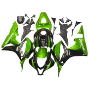 2007-2008 Honda CBR 600 RR Metallic Black & Green Honda Racing Fairings Generic