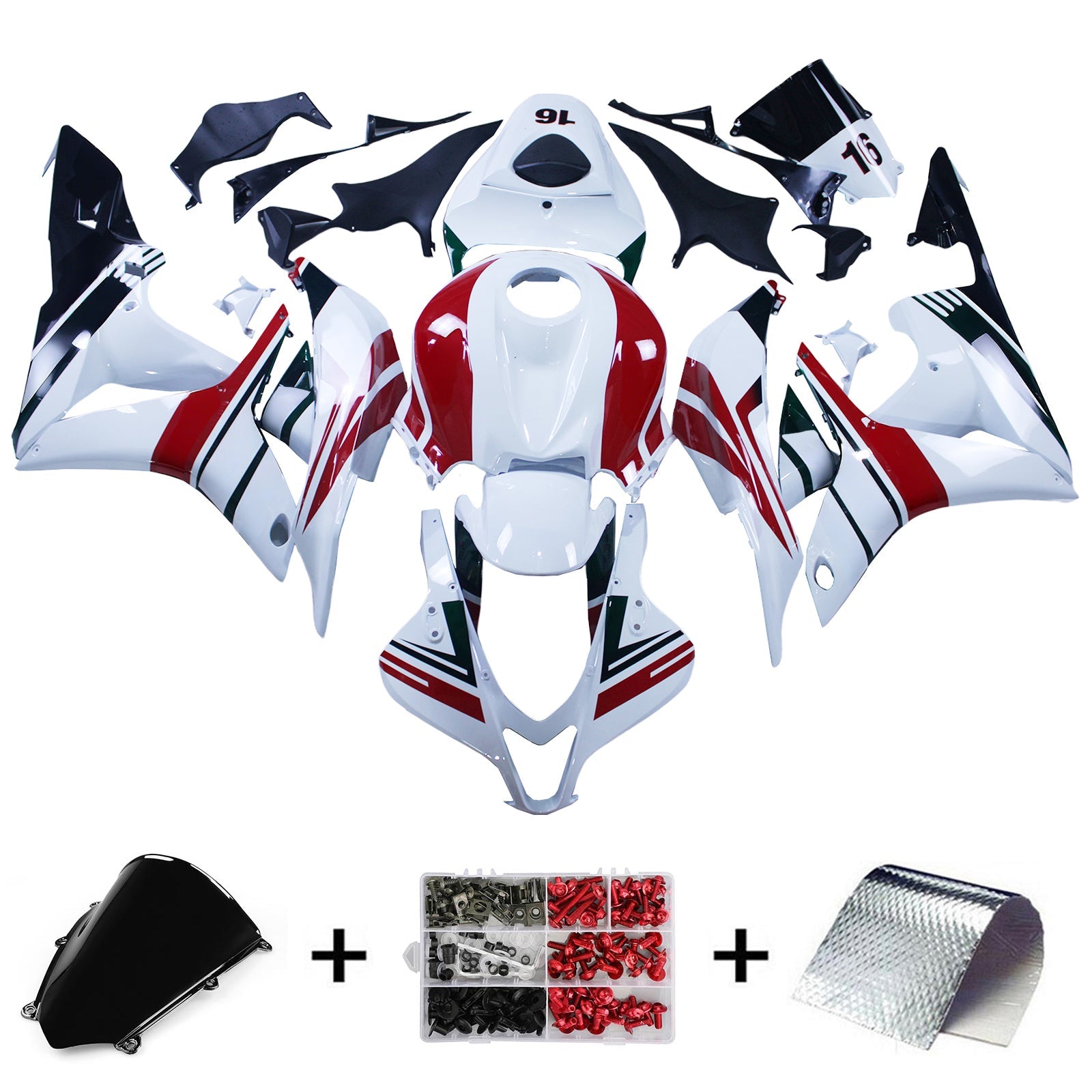 2007-2008 Honda CBR600RR F5 Fairing Kit Bodywork Plastic ABS