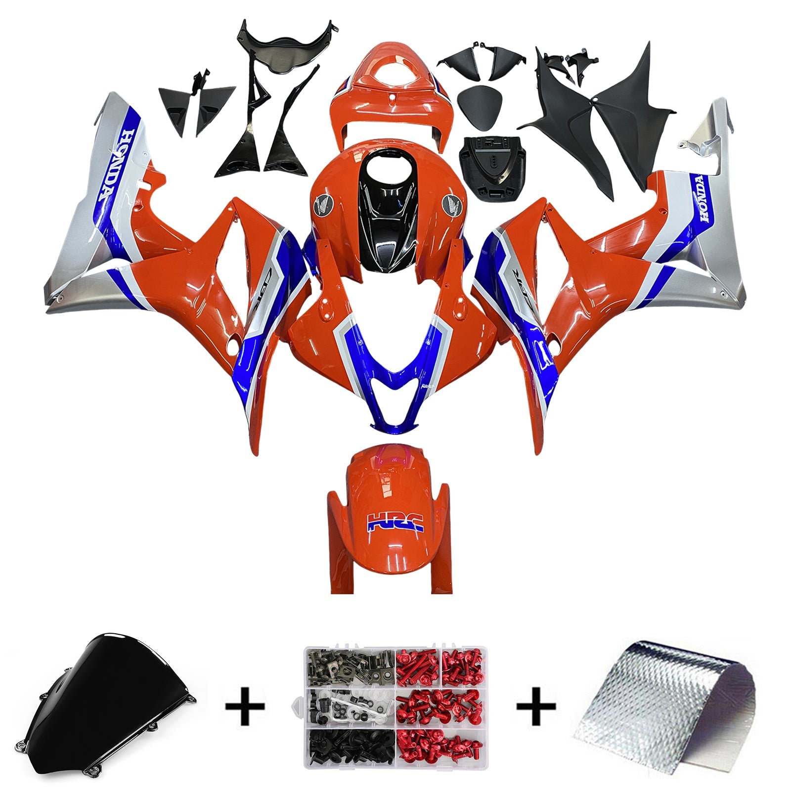 2007-2008 Honda CBR600RR F5 Fairing Kit Bodywork Plastic ABS