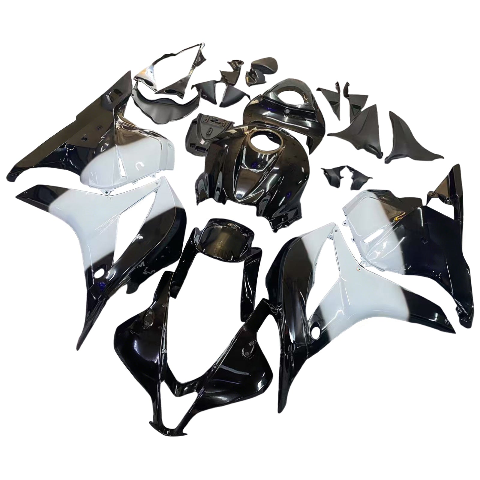 2009-2012 Honda CBR 600 RR Black West CBR Racing Fairings Generic