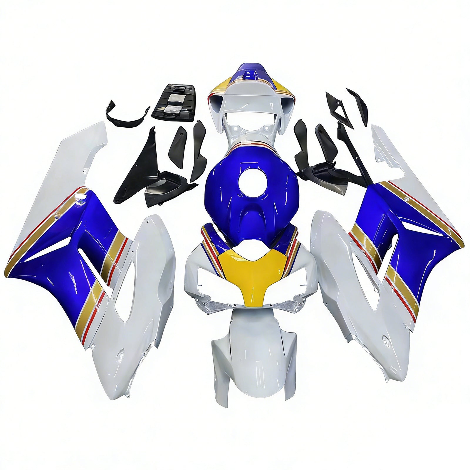 2004-2005 Honda CBR 1000 RR Amotopart Fairings Multi-Color Rothmans Honda Racing Customs Fairing