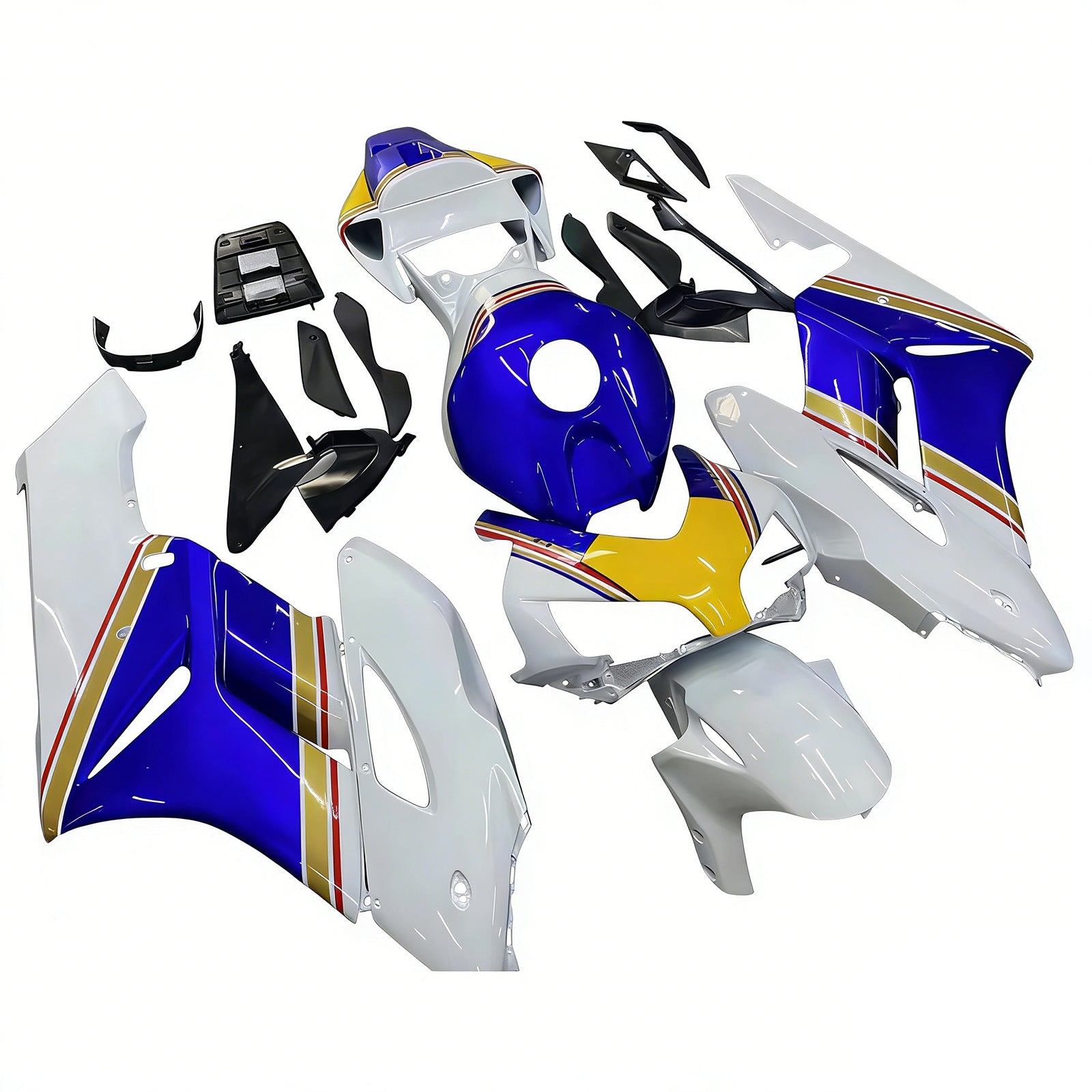 2004-2005 Honda CBR 1000 RR Amotopart Fairings Multi-Color Rothmans Honda Racing Customs Fairing