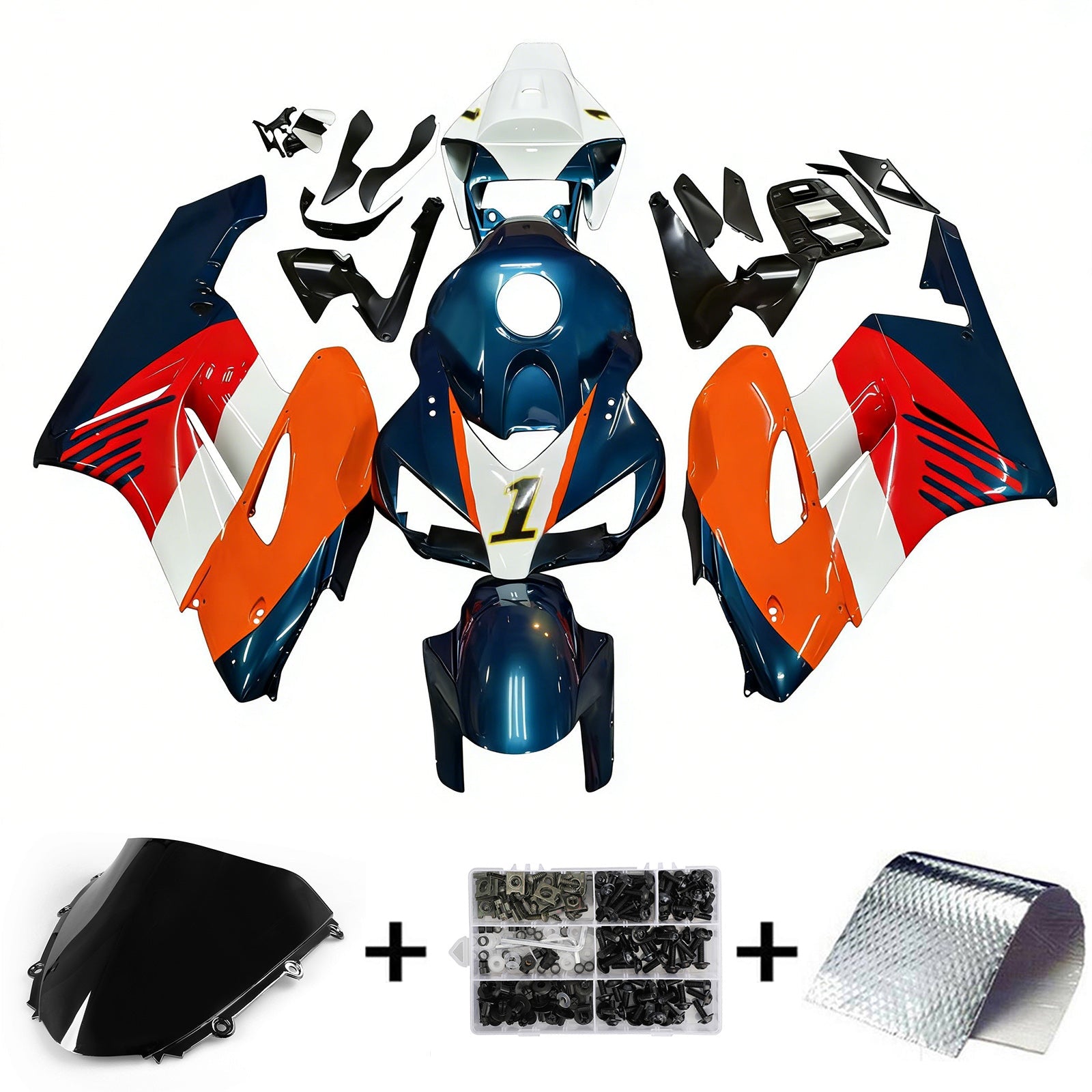 2004-2005 Honda CBR1000RR Fairing Kit Bodywork Plastic ABS