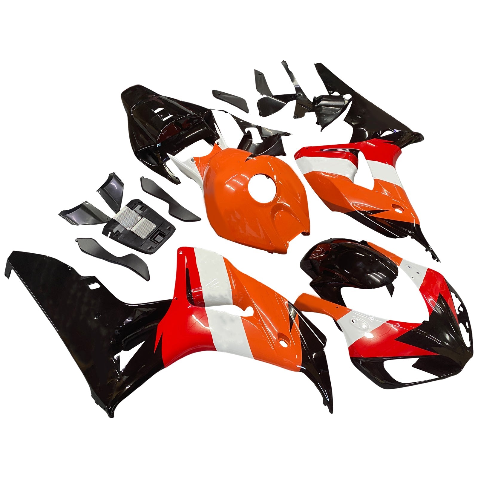 2006-2007 CBR1000RR Bodywork Fairing Orange ABS Injection Molded Plastics Set Generic