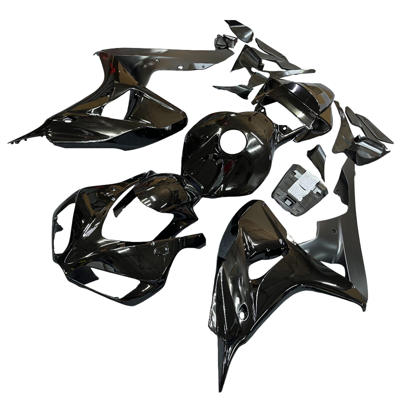 2006-2007 CBR1000RR Bodywork Fairing Black ABS Injection Molded Plastics Set Generic