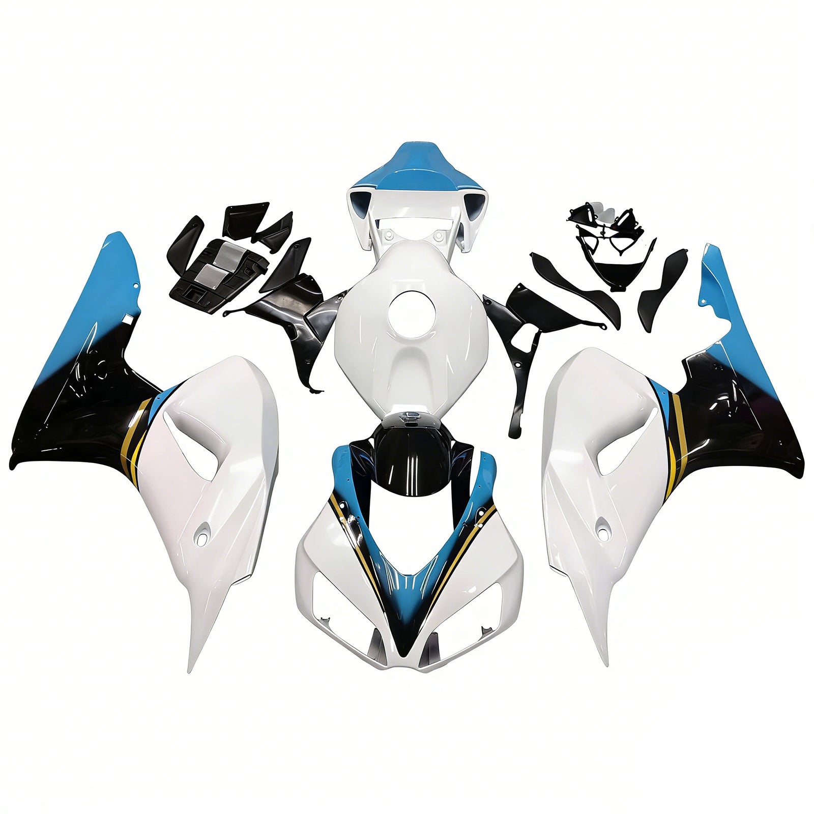2006-2007 Honda CBR 1000 RR White Konica Minolta Racing Amotopart Fairings