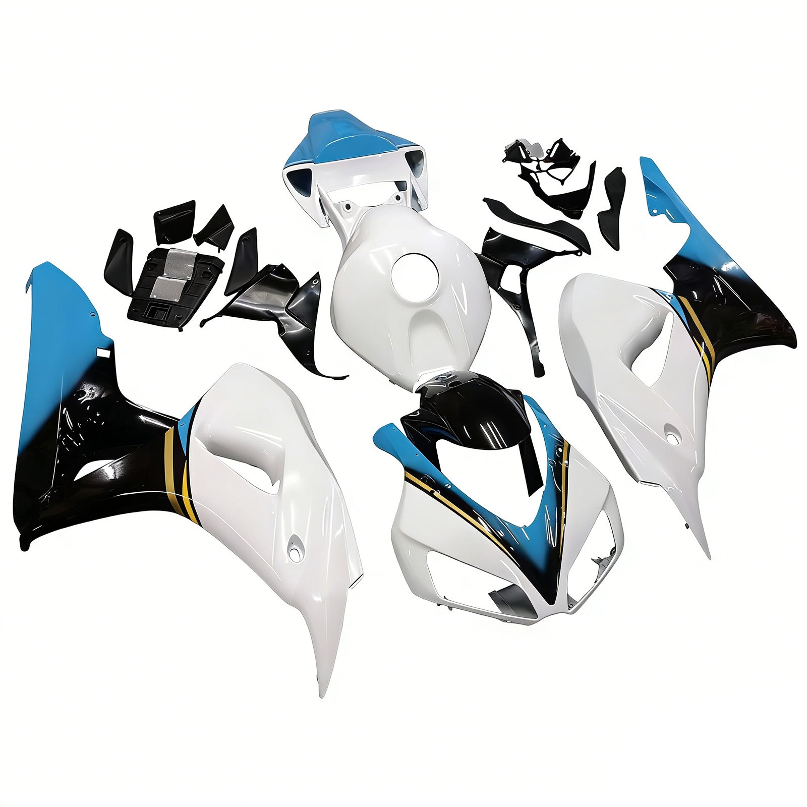 2006-2007 Honda CBR 1000 RR White Konica Minolta Racing Amotopart Fairings