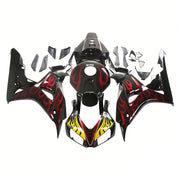2006-2007 Honda CBR 1000 RR Black & Red Flame Shark Racing Fairings Generic