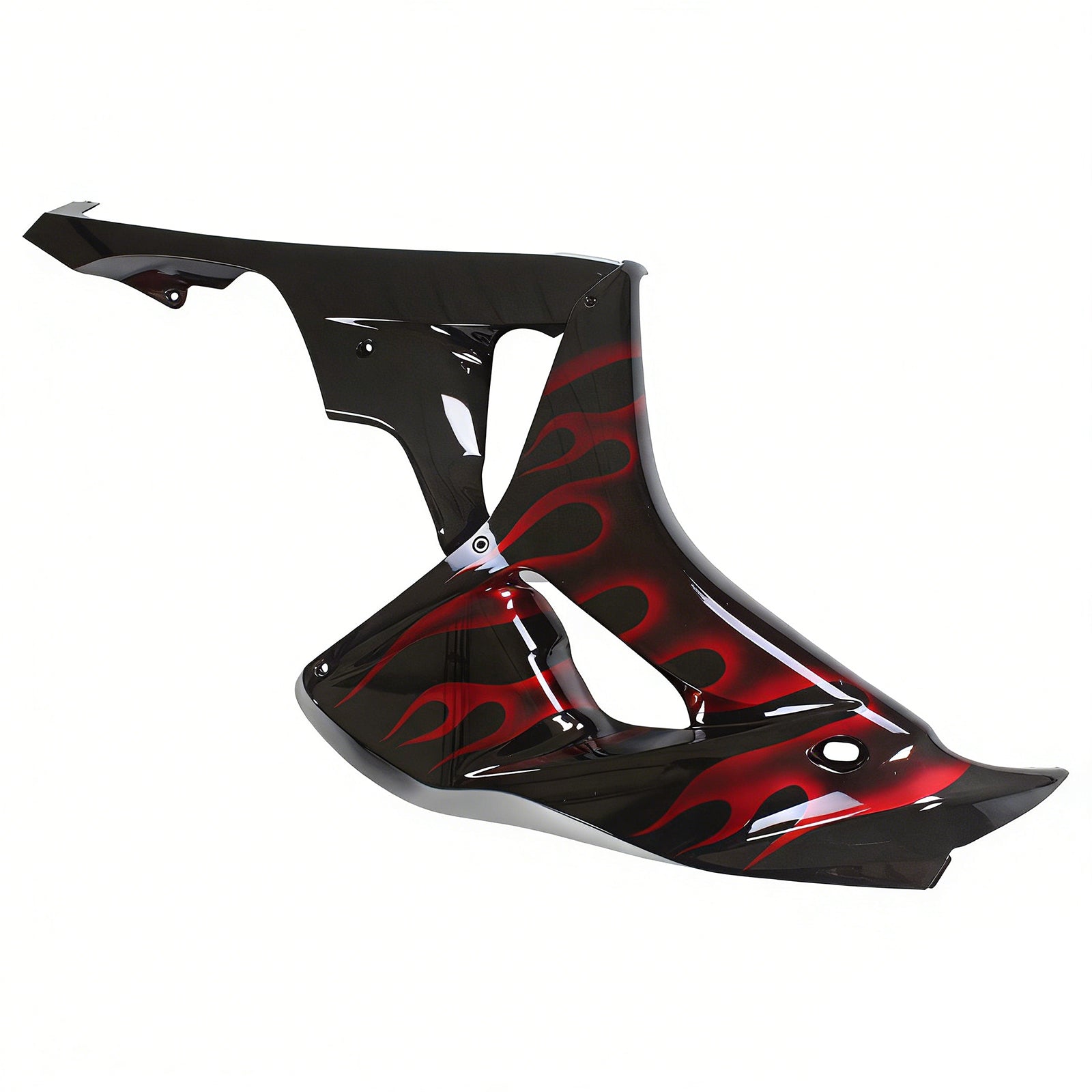 2006-2007 Honda CBR 1000 RR Black & Red Flame Shark Racing Fairings Generic