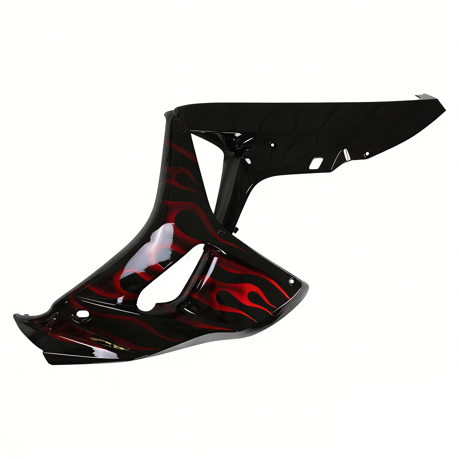2006-2007 Honda CBR 1000 RR Black & Red Flame Shark Racing Fairings Generic