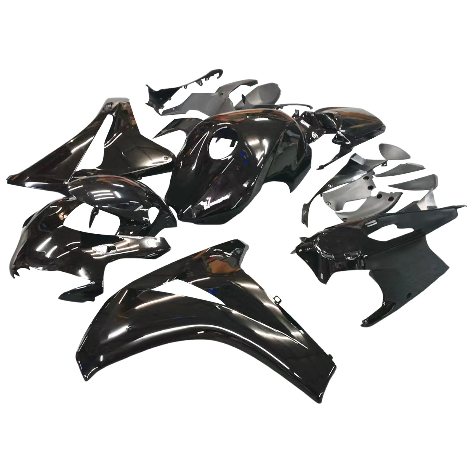 2008-2011 Honda CBR1000RR All Black Fairing Kit Generic