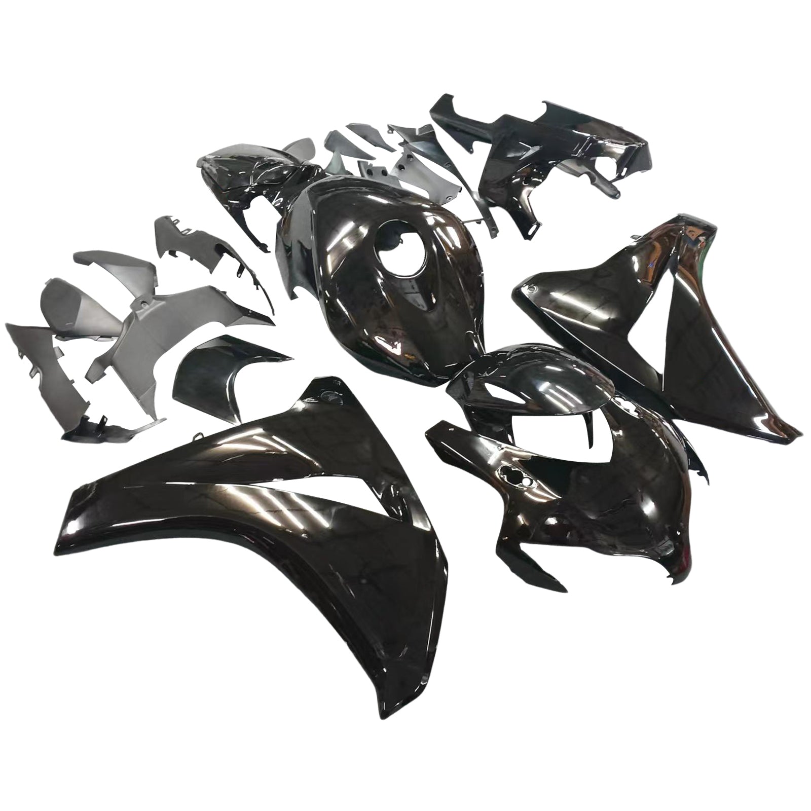 2008-2011 Honda CBR1000RR All Black Fairing Kit Generic
