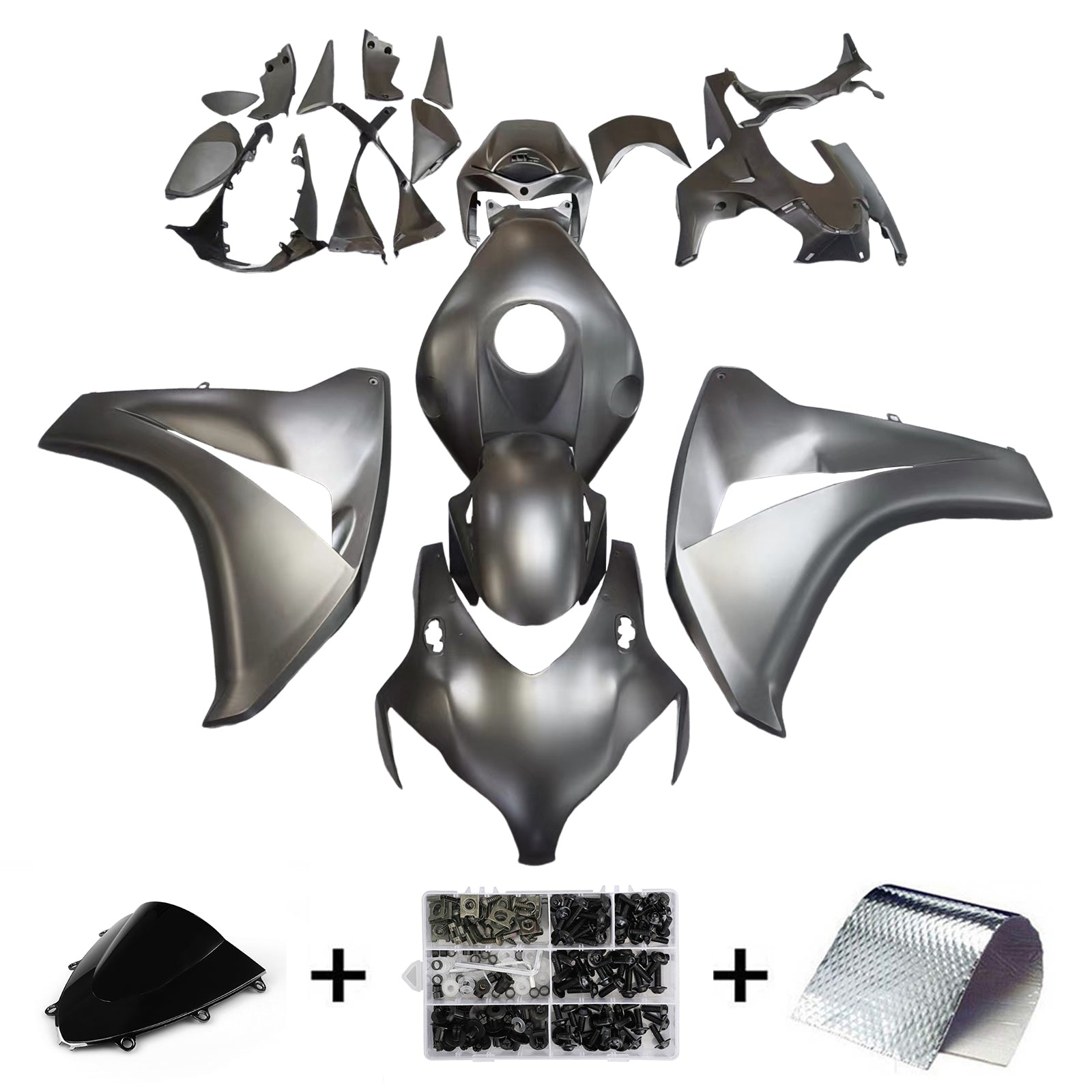 2008-2011 Honda CBR1000 M-Black Fairing Kit