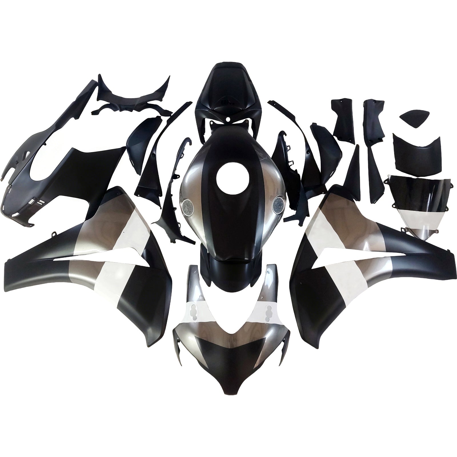 Fairings 2008-2011 Honda CBR 1000 RR Black Silver Repsol Racing Generic