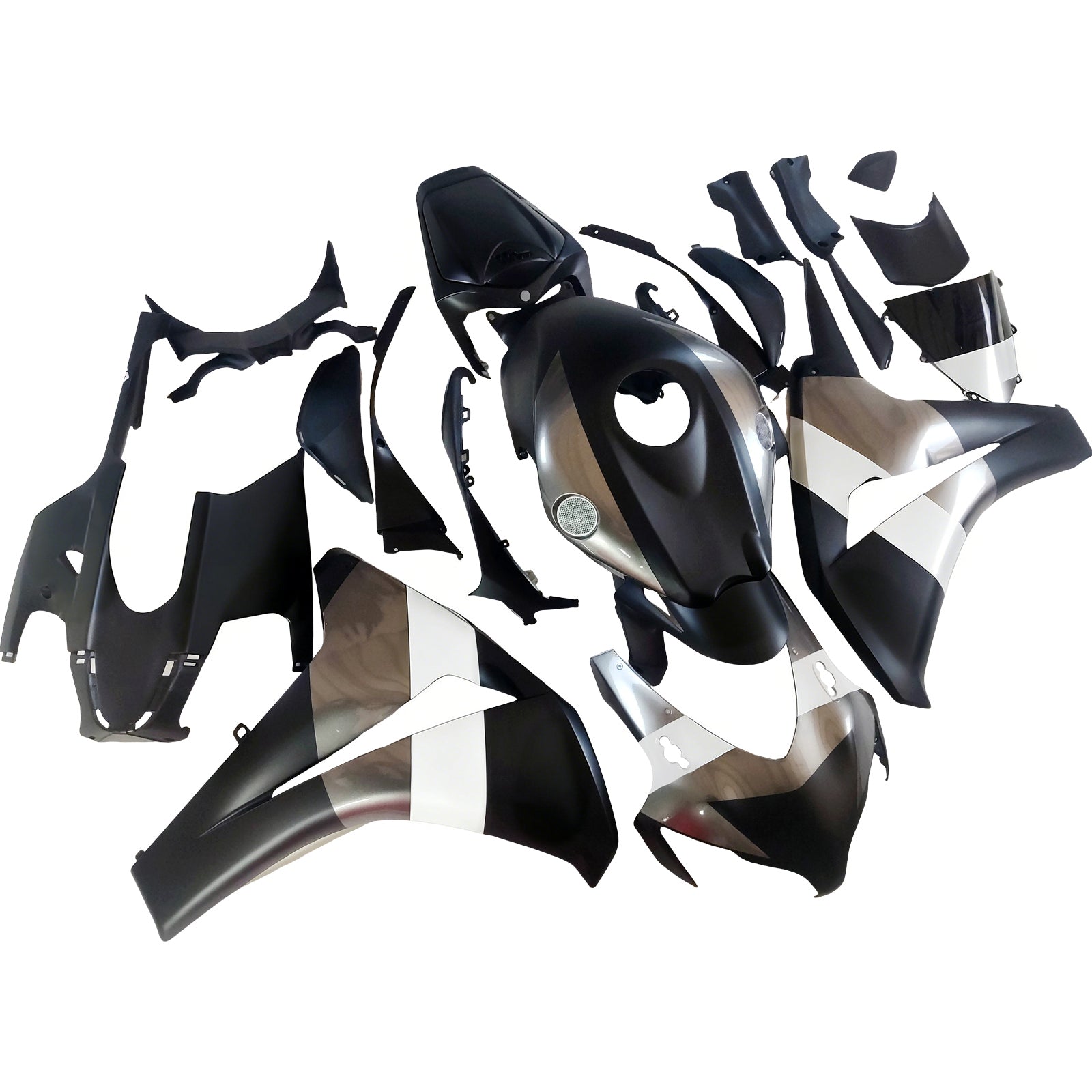 2008-2011 Honda CBR 1000 RR Black Silver Repsol Racing Fairings Generic