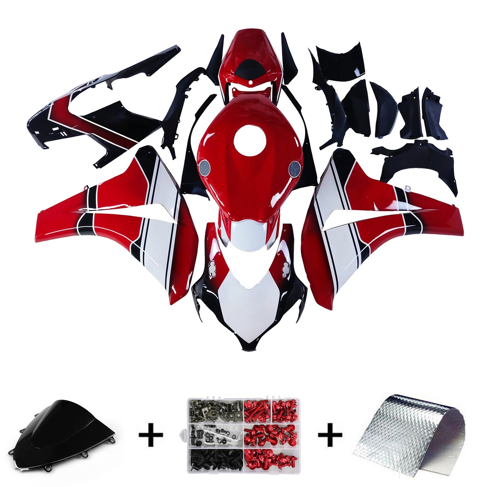 2008-2011 Honda CBR1000RR Injection Fairing Kit Bodywork Plastic ABS#176