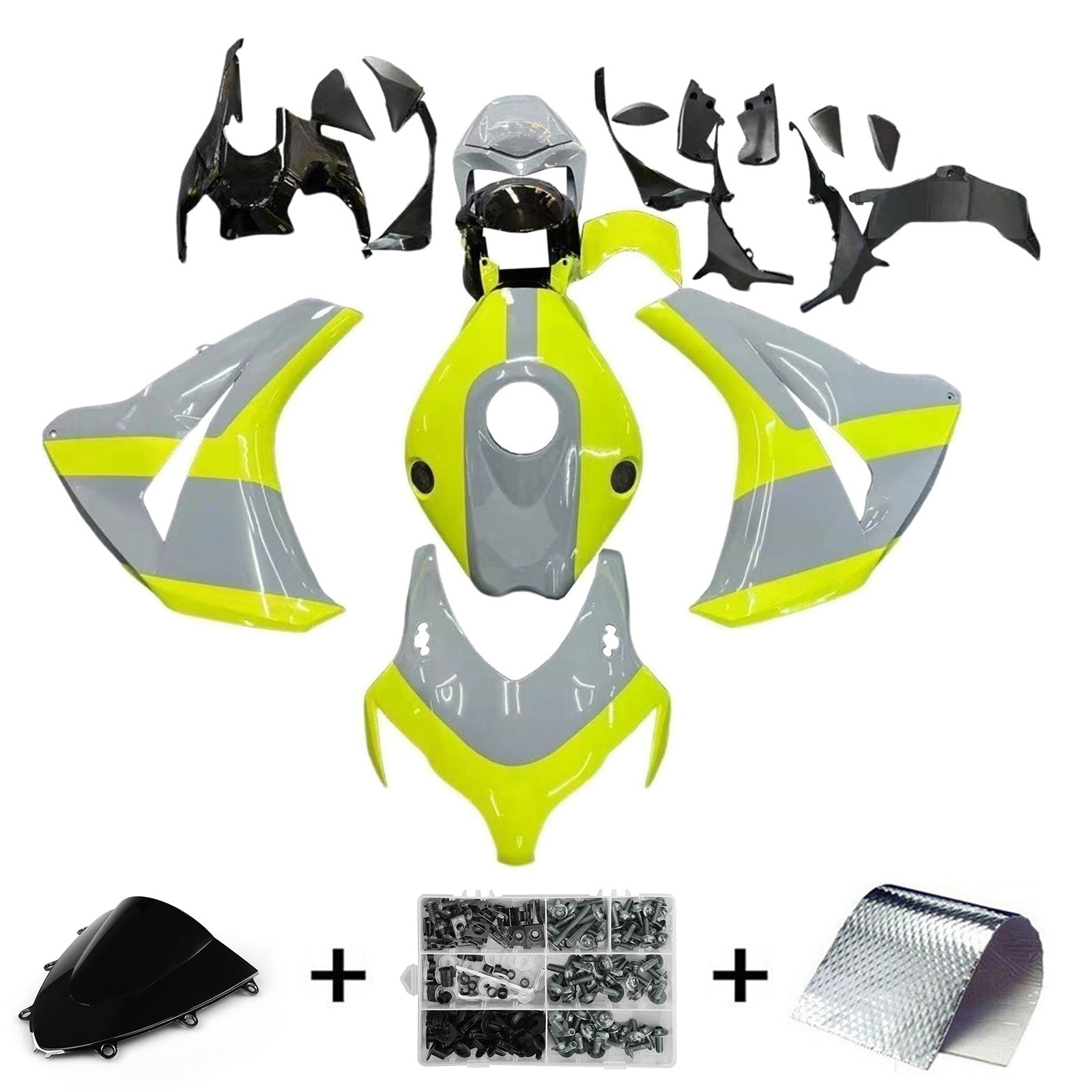 2008-2011 Honda CBR1000RR Injection Fairing Kit Bodywork Plastic ABS#197