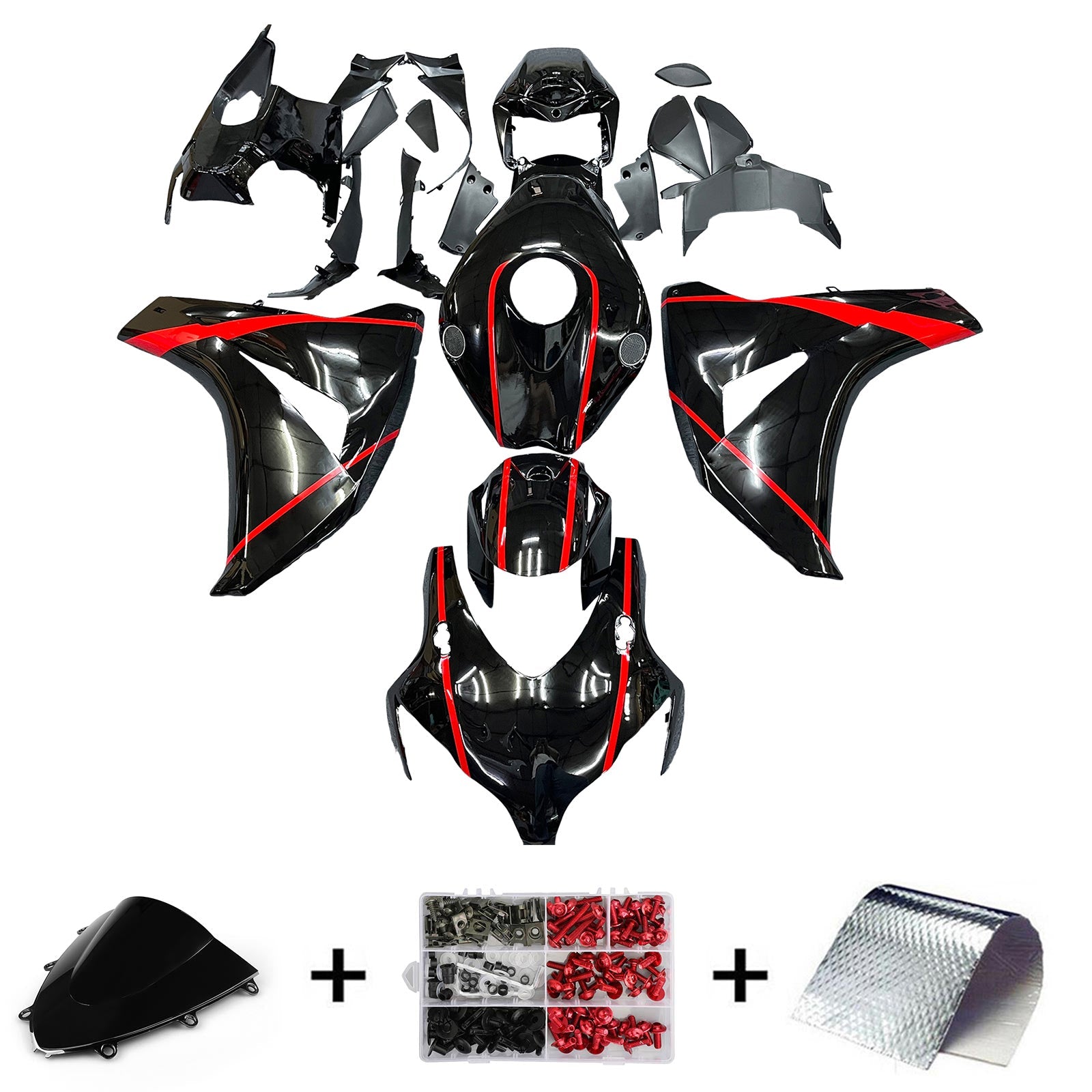2008-2011 Honda CBR1000RR Injection Fairing Kit Bodywork Plastic ABS#199