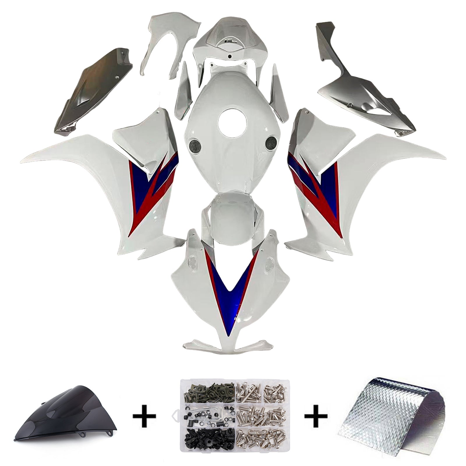 2012-2016 Honda CBR1000RR HRC White CBR Racing Fairings Generic
