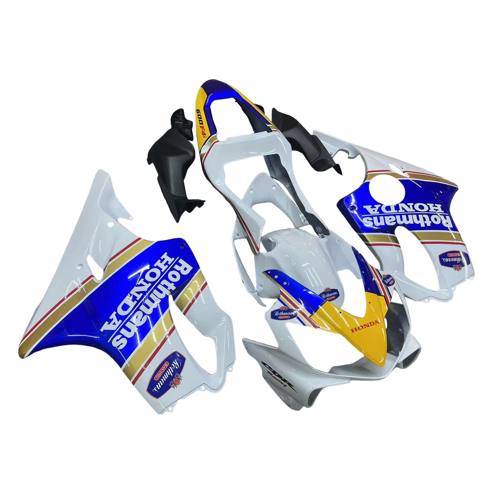 2001-2003 Honda CBR 600 F4i White Rothmans Honda Racing Fairings Generic