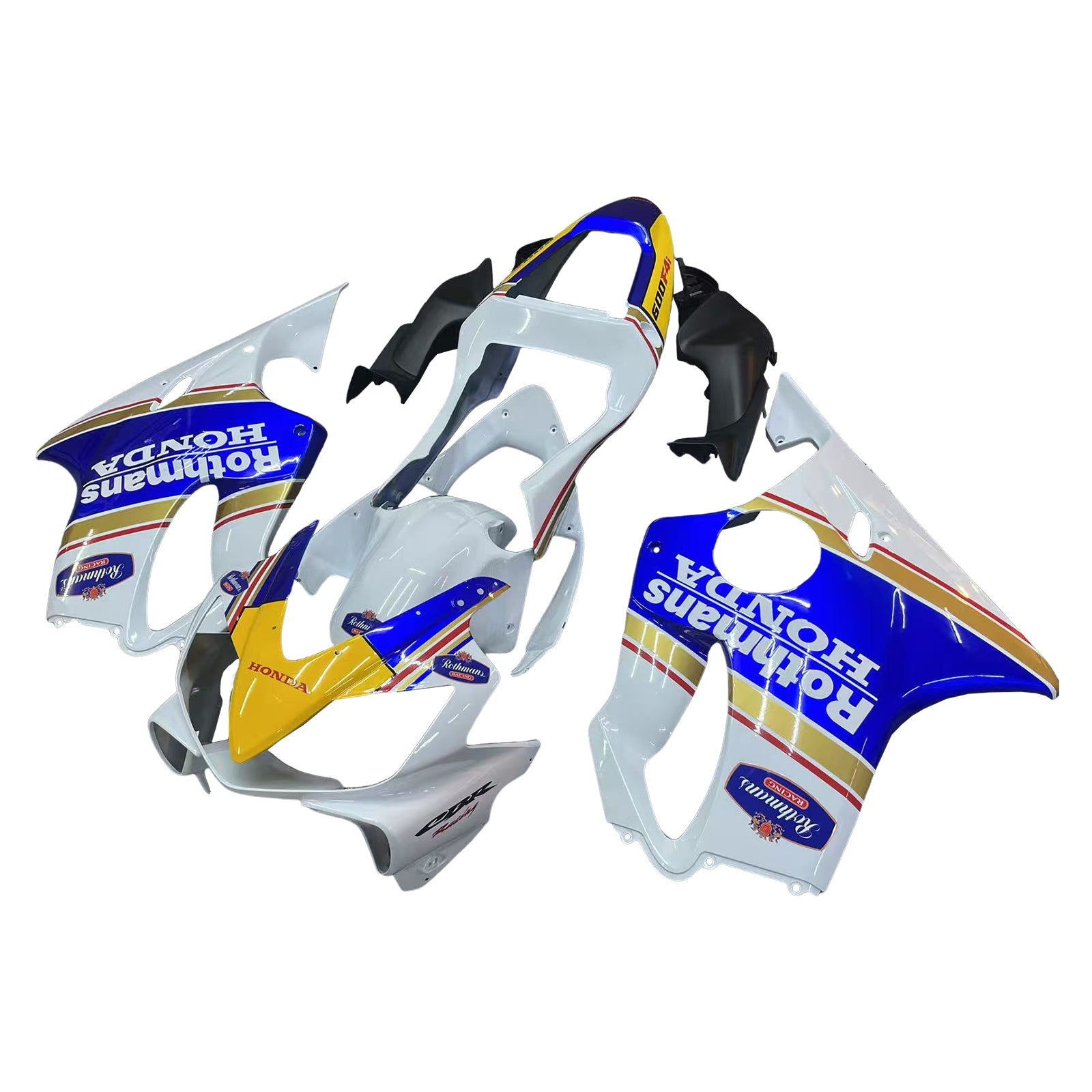 2001-2003 Honda CBR 600 F4i White Rothmans Honda Racing Fairings Generic